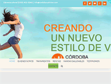 Tablet Screenshot of cordobanutricion.com